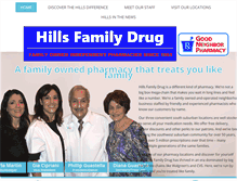 Tablet Screenshot of hillsfamilydrug.com